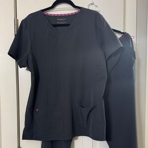 Heartsoul  Women's Dark Gray Scrub set